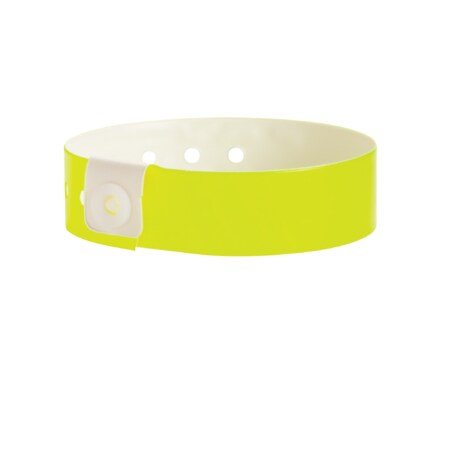 Nevs Wristband - Vinyl - Solid 1-1/8" x 10-7/8" Yellow WB-0037